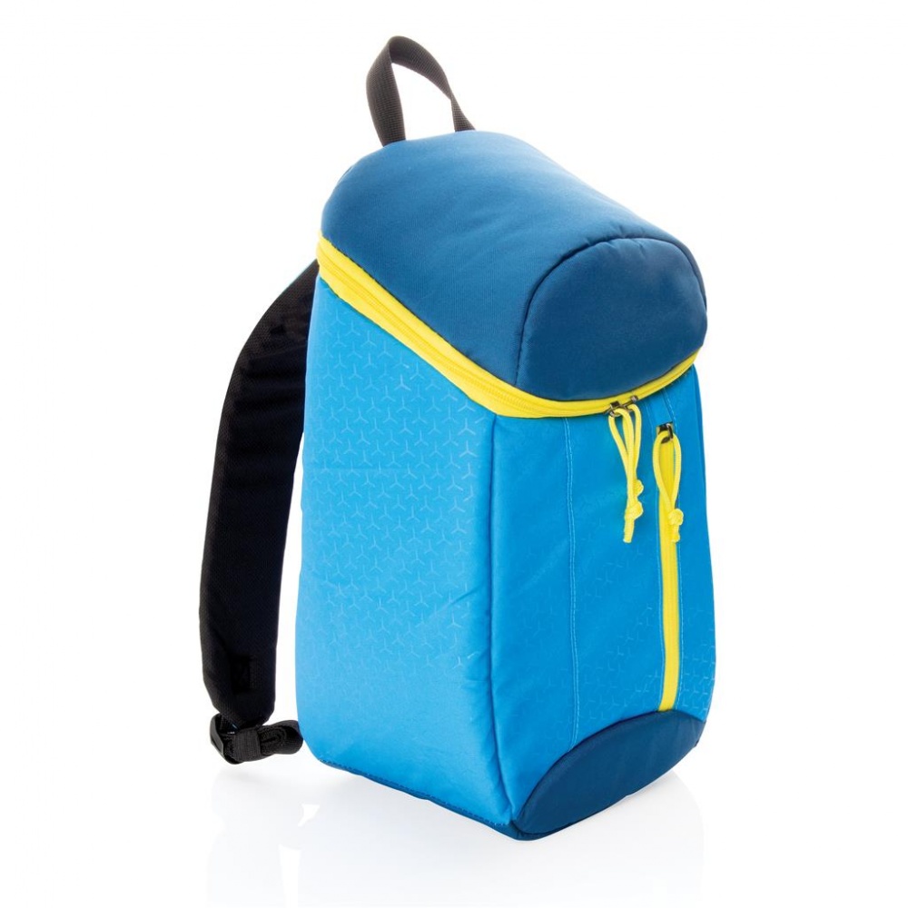 Logo trade promotional products image of: Hiking cooler backpack 10L, blue