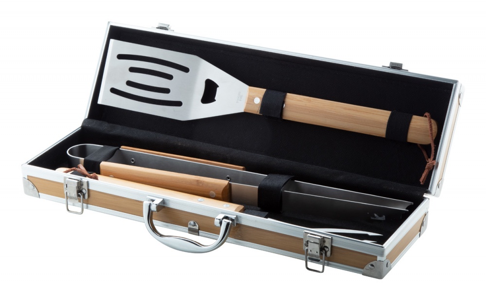 Logo trade business gifts image of: Barboo BBQ set
