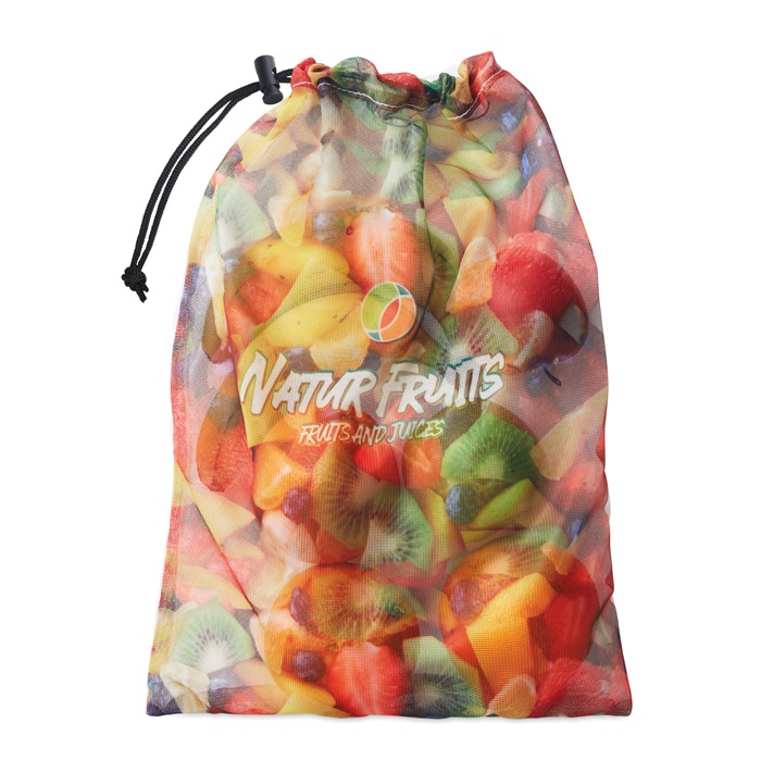 Logo trade advertising product photo of: Mesh RPET grocery bag