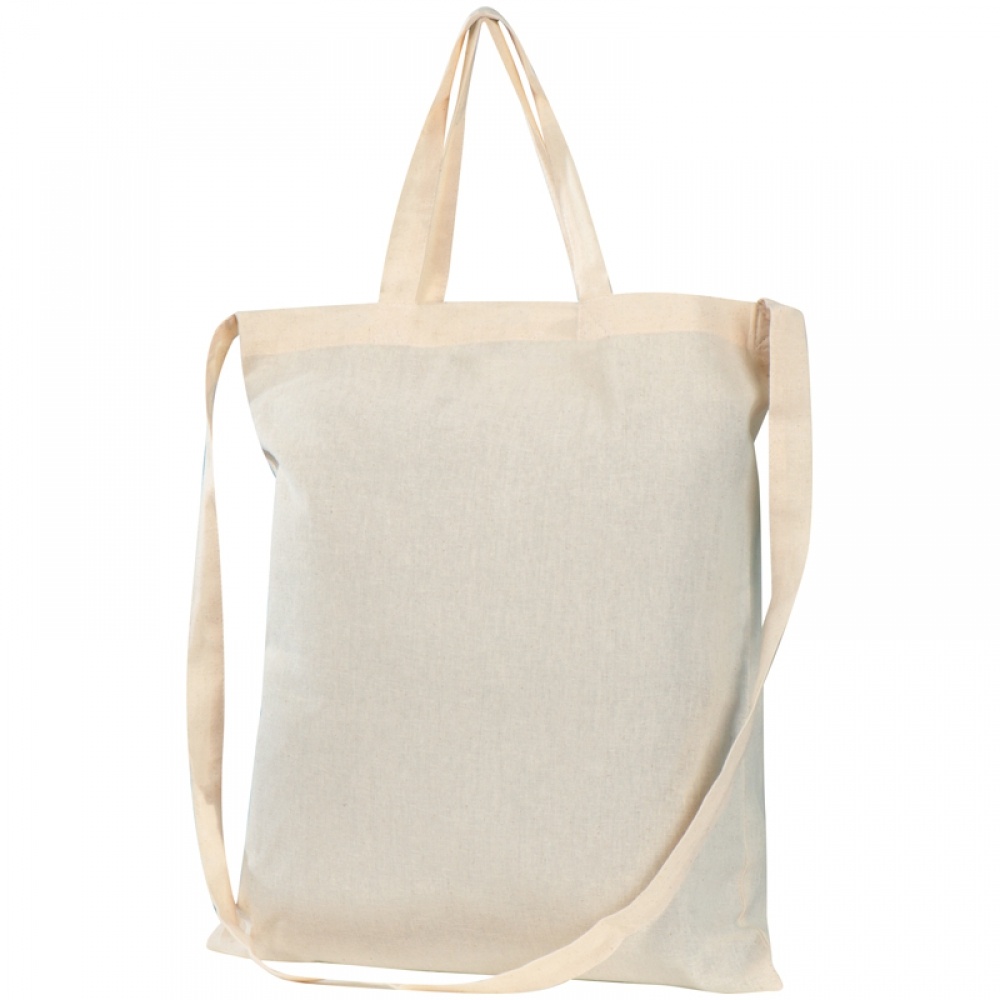 Logo trade corporate gift photo of: Cotton bag with 3 handles, White