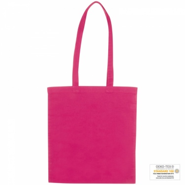 Logo trade promotional giveaways image of: Cotton bag with long handles, Pink