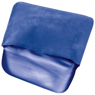 Logo trade promotional merchandise photo of: Inflatable soft travel pillow, Blue