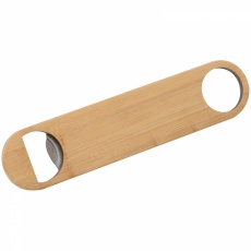 Bamboo-metal bottle opener, Beige
