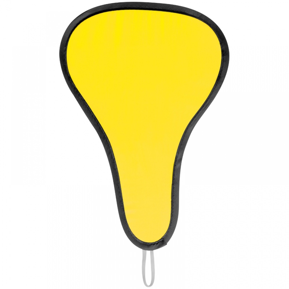 Logo trade promotional merchandise photo of: Foldable fan, Yellow