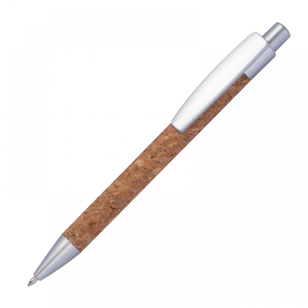 Logo trade promotional product photo of: Cork ballpen, Brown
