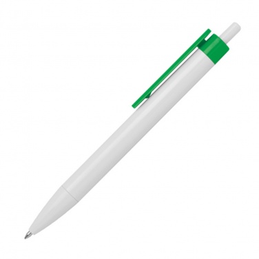 Logotrade promotional products photo of: Ballpen with colored clip, Green