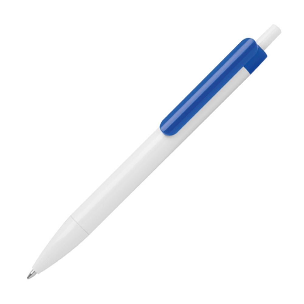 Logotrade corporate gifts photo of: Ballpen with colored clip, Blue