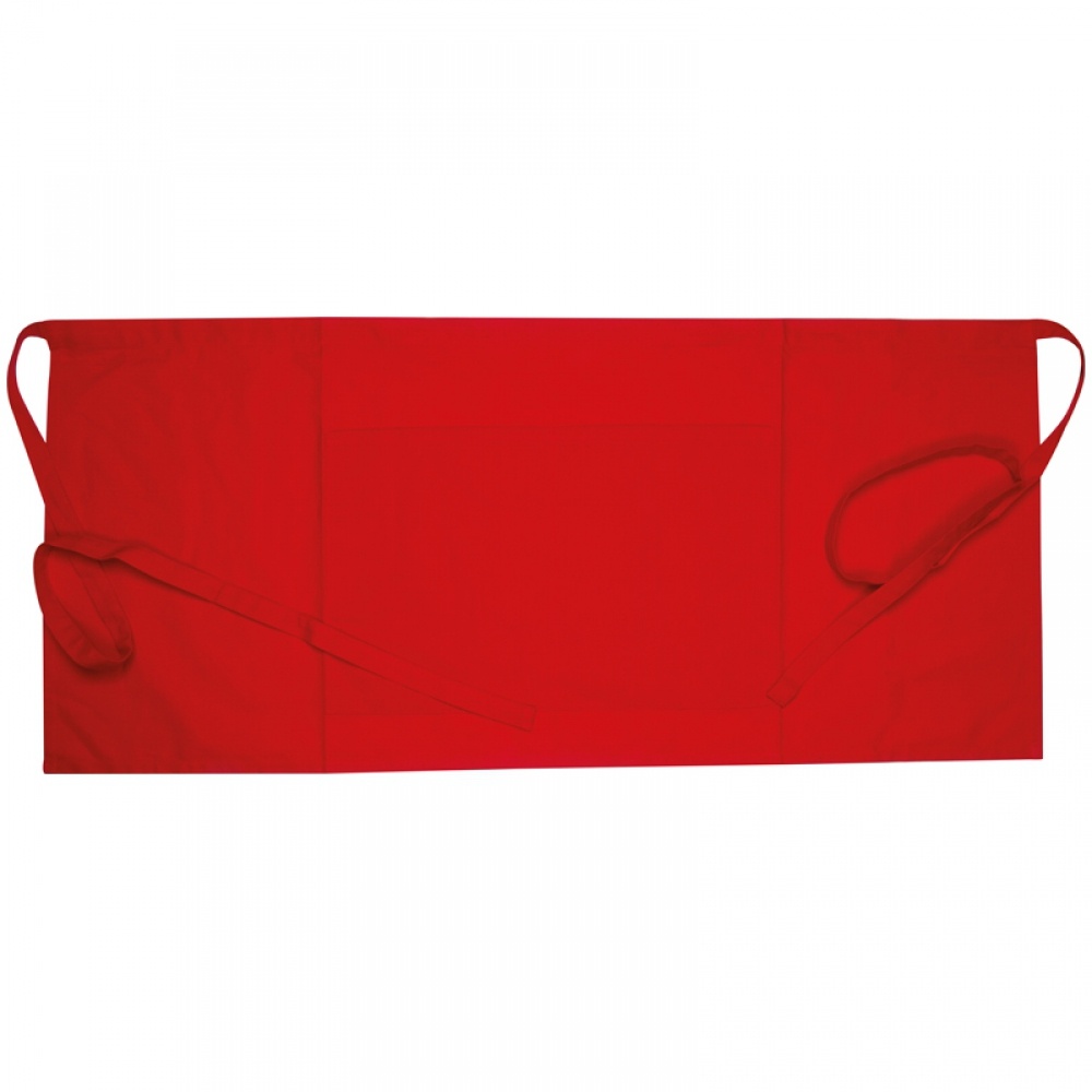 Logotrade promotional item picture of: Apron - small 180g Eco tex, Red
