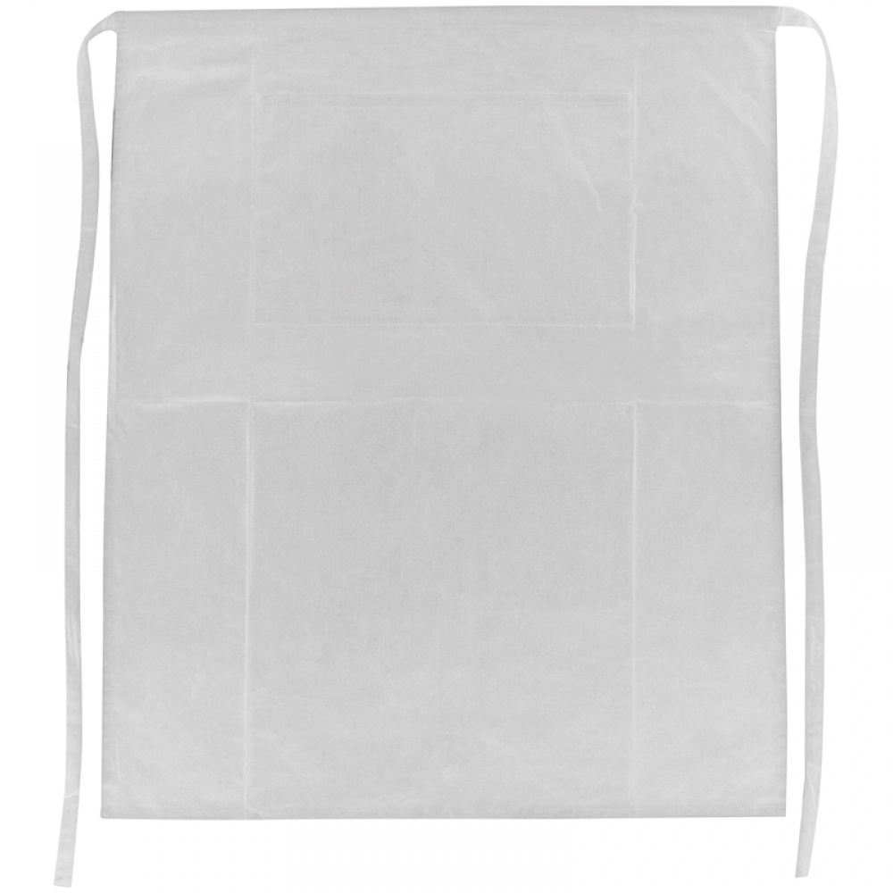 Logo trade promotional items picture of: Apron - large 180 g Eco tex, White