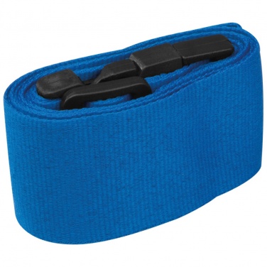 Logo trade promotional gifts image of: Adjustable luggage strap, Blue
