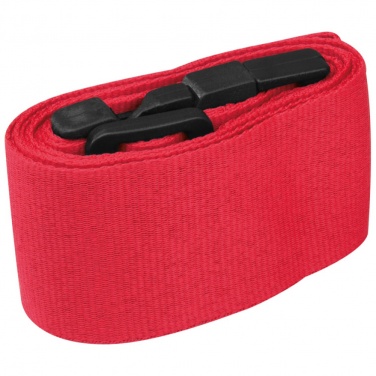 Logo trade promotional merchandise picture of: Adjustable luggage strap, Red