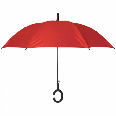 Logo trade promotional gift photo of: Hands-free umbrella, Red