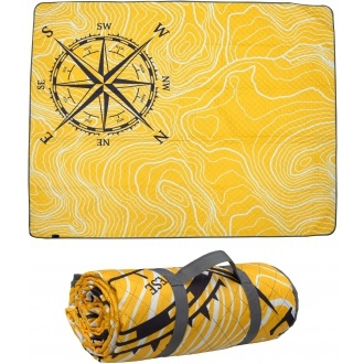 Logotrade promotional product picture of: Foldable picnic blanket ALVERNIA, Yellow