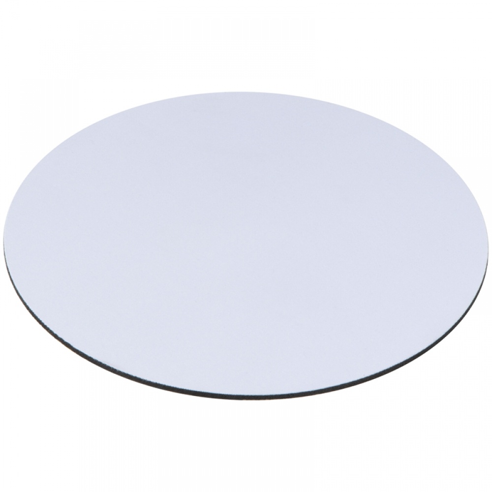 Logo trade advertising products image of: Round mousepad, White
