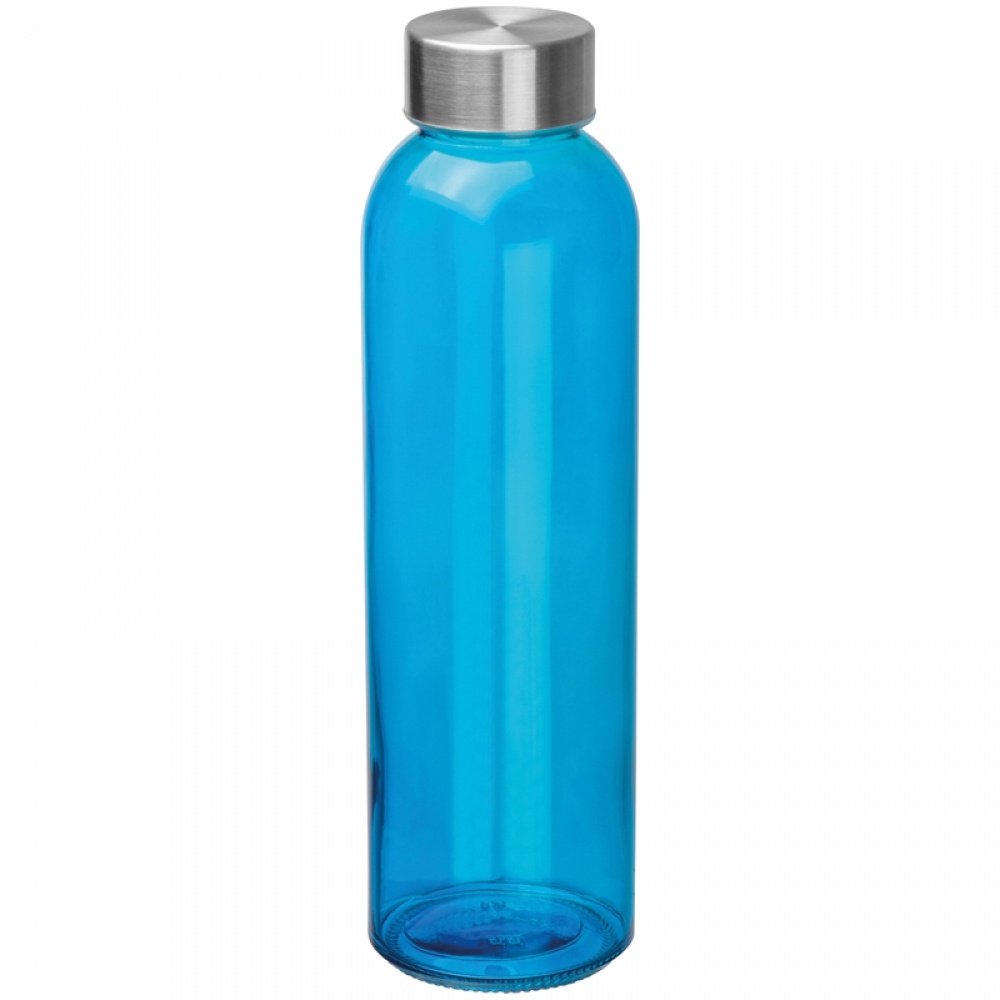 Logo trade promotional gifts image of: Transparent drinking bottle with imprint, blue