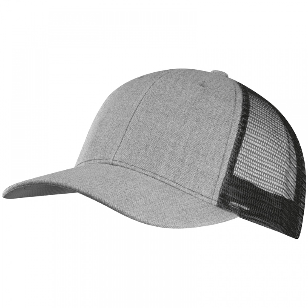 Logo trade promotional items picture of: Baseball Cap with net, Black/White