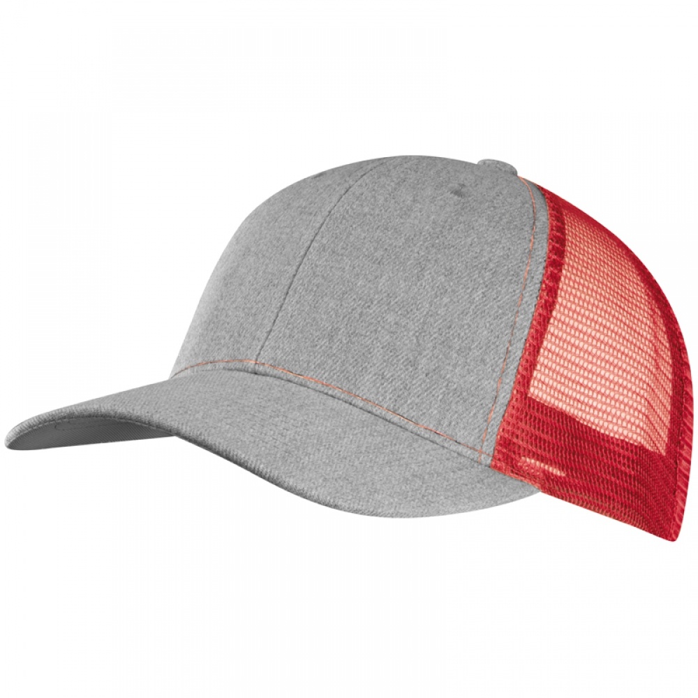 Logo trade promotional product photo of: Baseball Cap with net, Red