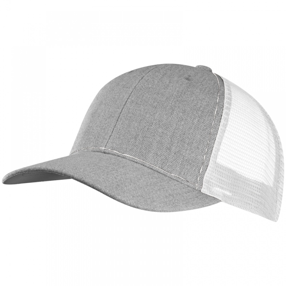 Logo trade promotional items image of: Baseball Cap with net, White