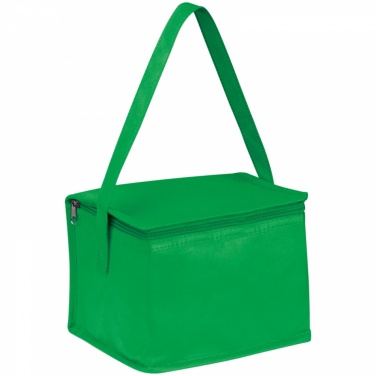 Logo trade advertising product photo of: Non-woven cooling bag - 6 cans, Green