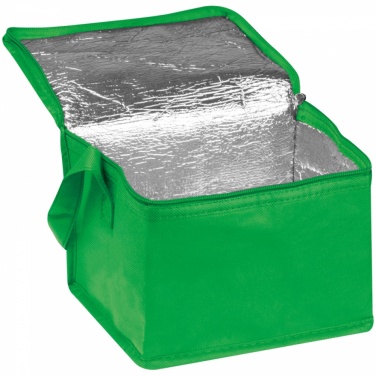 Logotrade corporate gift picture of: Non-woven cooling bag - 6 cans, Green