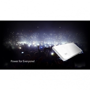 Logo trade promotional products image of: Power Bank Silicon Power S100, White