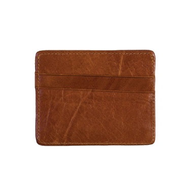 Logotrade promotional merchandise image of: Leather card holder, brown