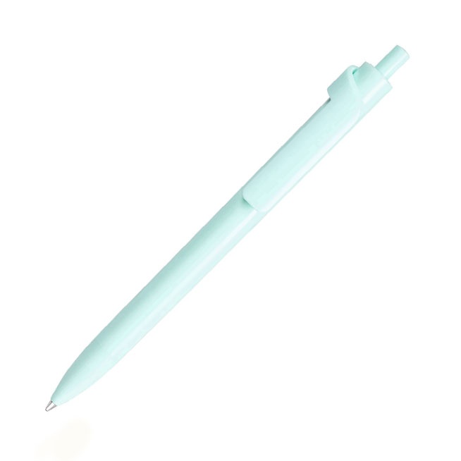 Logo trade business gifts image of: Forte Safe Touch antibacterial ballpoint pen, green