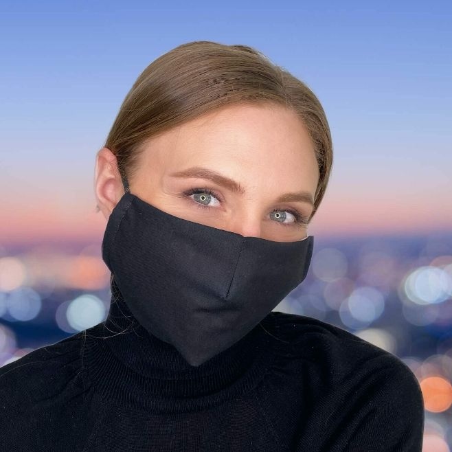 Logotrade business gift image of: Face mask with a filter, black