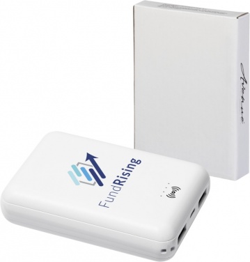Logotrade promotional gifts photo of: Dense 5000 mAh wireless power bank, valge