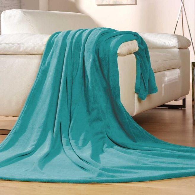 Logotrade promotional merchandise image of: Memphis blanket, petrol