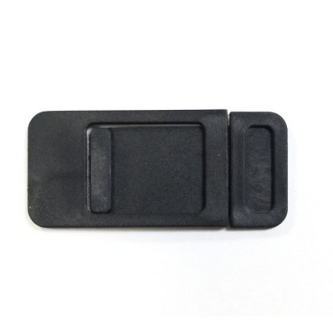 Logo trade promotional giveaway photo of: Biodegradable web cam cover, black
