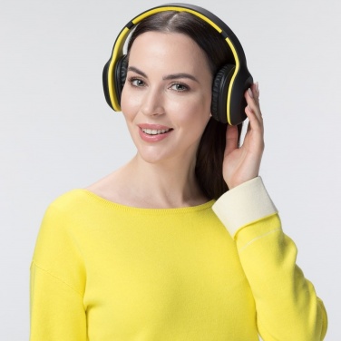 Logotrade promotional gift picture of: Wireless headphones Colorissimo, yellow