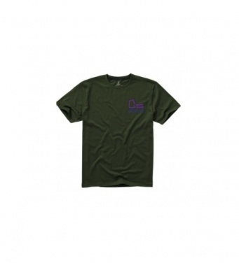 Logotrade promotional gift image of: Nanaimo short sleeve T-Shirt, army green