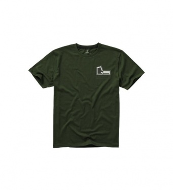 Logo trade promotional giveaway photo of: Nanaimo short sleeve T-Shirt, army green