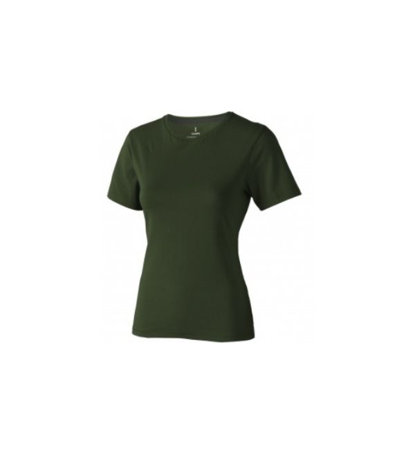 Logo trade business gift photo of: Nanaimo short sleeve ladies T-shirt, army green