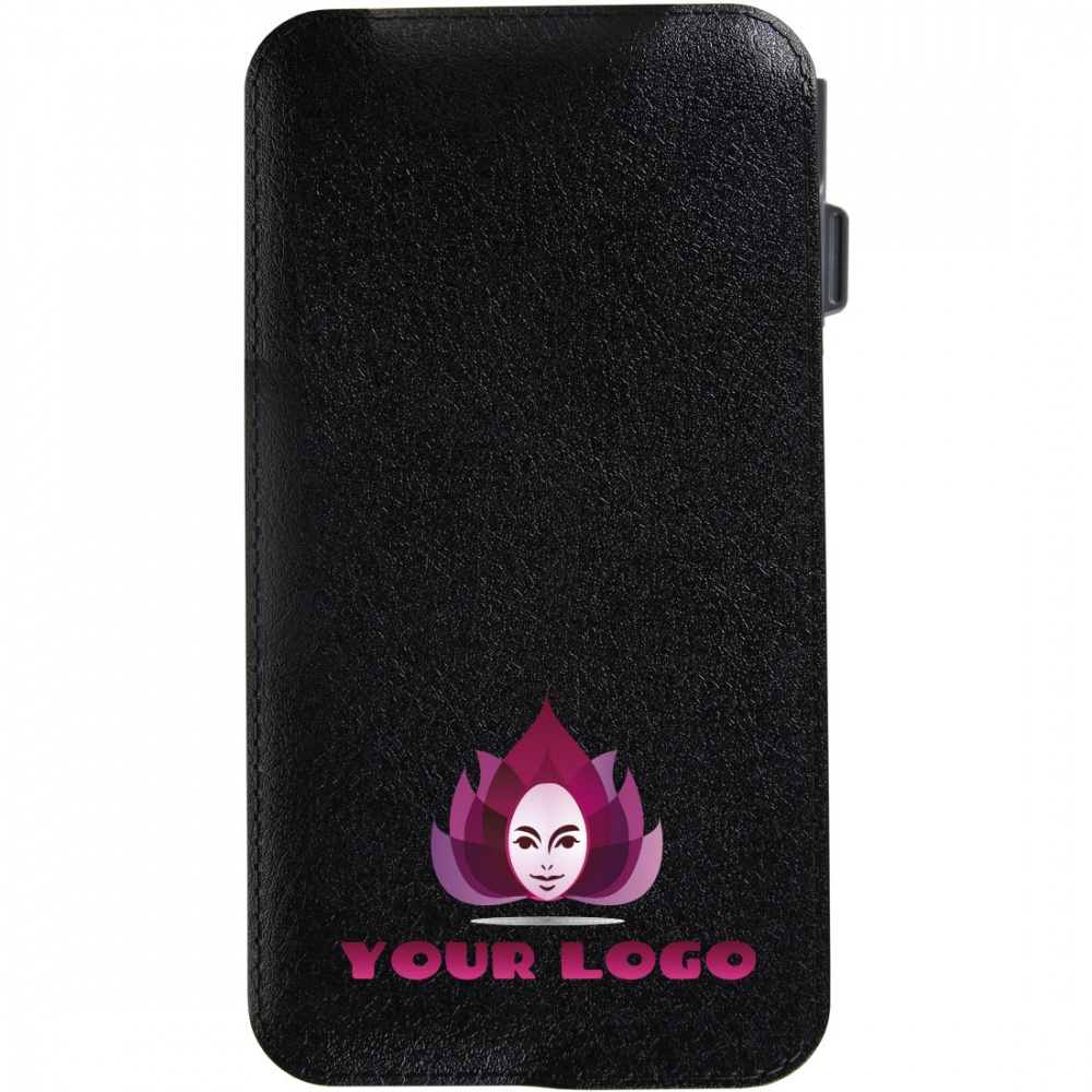 Logo trade advertising products image of: Trendy powerbank 4000 mAh ALL IN ONE, black