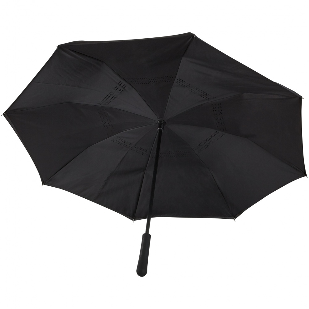 Logo trade promotional gifts picture of: Lima reversible 23" umbrella, black