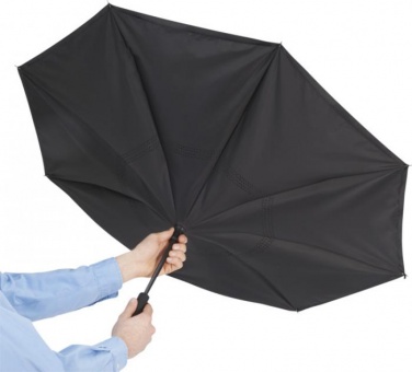 Logo trade promotional products picture of: Lima reversible 23" umbrella, black