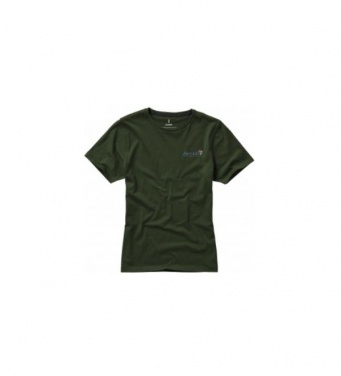 Logotrade corporate gift image of: Nanaimo short sleeve ladies T-shirt, army green