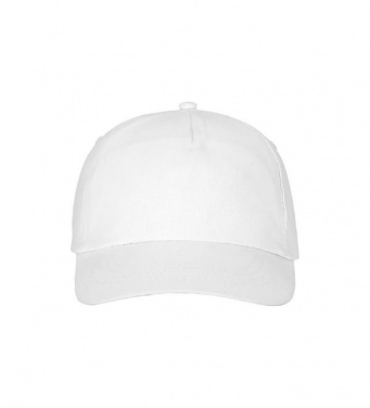 Logo trade corporate gifts picture of: Feniks 5 panel cap, white