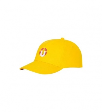 Logotrade business gift image of: Feniks 5 panel cap, yellow