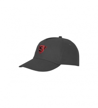 Logo trade promotional products image of: Feniks 5 panel cap, grey