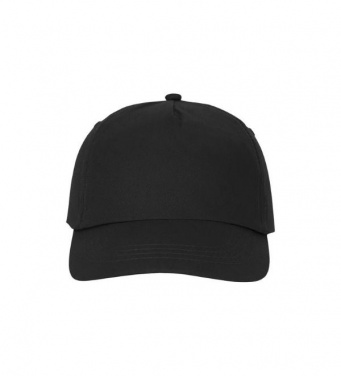 Logo trade promotional products image of: Feniks 5 panel cap, black