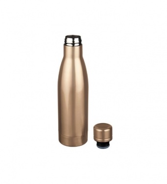 Logo trade promotional giveaway photo of: Vasa copper vacuum insulated bottle, 500 ml, golden