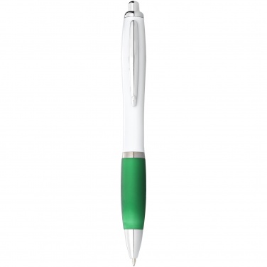 Logotrade promotional giveaway image of: Ballpoint pen Nash, green