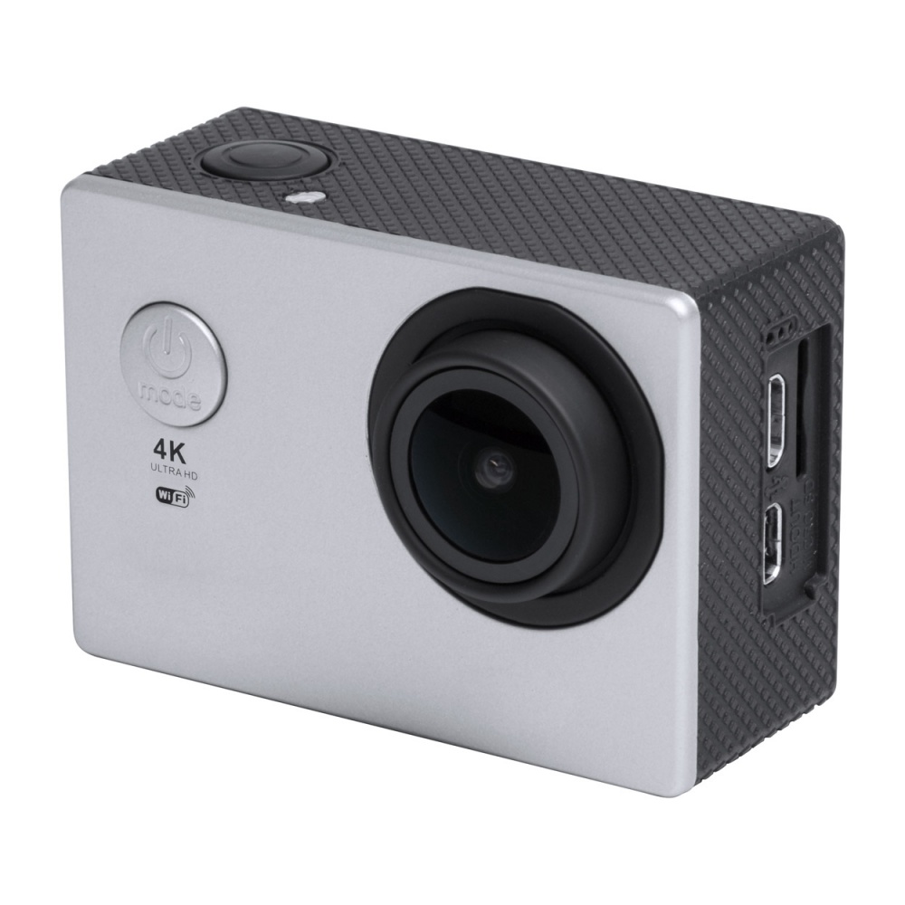 Logotrade promotional product picture of: Action camera 4K plastic silver