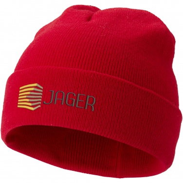 Logotrade promotional products photo of: Irwin Beanie, red