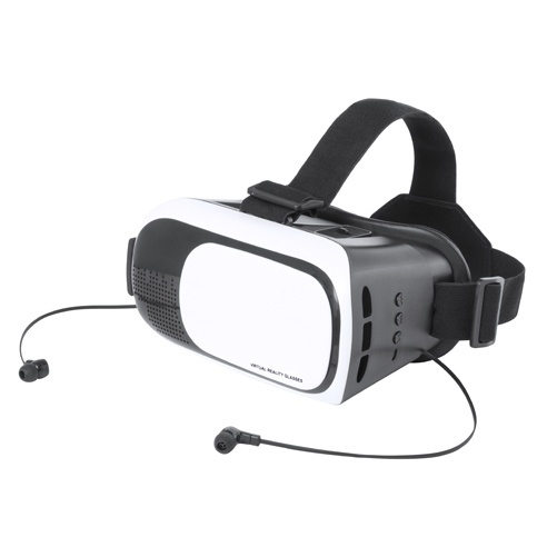 Logo trade advertising products image of: Virtual reality headset, white