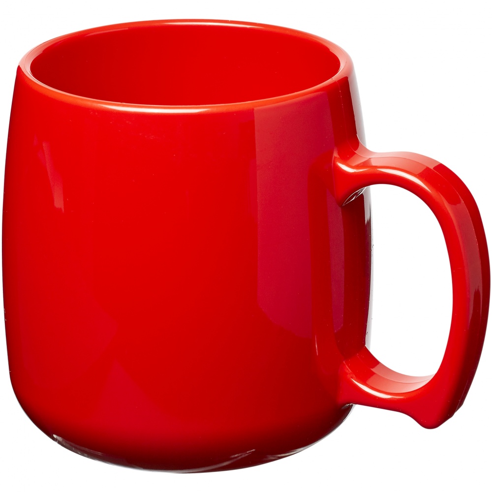Logotrade business gift image of: Comfortable plastic coffee mug Classic, red