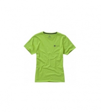 Logo trade promotional gift photo of: Nanaimo short sleeve ladies T-shirt, light green